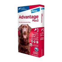 Antipulgas e Carrapatos Advantage Max3 para Cães +25kg 4,0ml