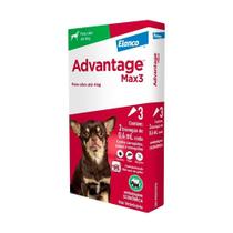 Antipulgas e Carrapatos Advantage Max3 para Cães até 4kg 0,4ml