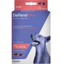 Antipulgas e Carrapatos Biovet Defend Pro para Cães de 11 a 20 Kg