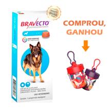 AntiPulgas e Carrapatos Bravecto 20 a 40 kg - 1000 mg Original Dose Única para Cachorro Cão MSD