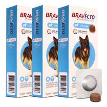Antipulgas e Carrapatos Bravecto 20 a 40 Kg 1000mg Kit com 3