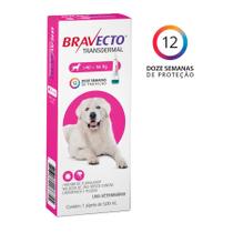 Antipulgas e Carrapatos Bravecto Transdermal MSD para Cães 40 a 56kg - 1 Unidade