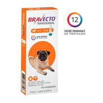 Antipulgas e Carrapatos Bravecto Transdermal MSD para Cães 4,5 a 10kg - 1 unidade - Bravecto / Bravecto Transdermal