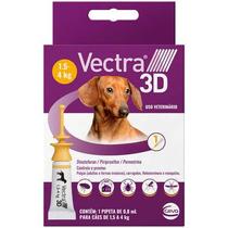 Antipulgas e Carrapatos Ceva Vectra 3D - Proteção Super Premium para Cães de 1,5 a 4Kg - 48ml Antipulgas e Carrapatos Ceva Vectra 3D - Proteção Super Premium para Cães de 1,5 a 4Kg - 48ml