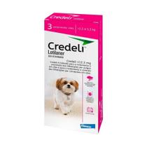 Antipulgas e Carrapatos Credeli 112,5mg Cães 2,5 a 5,5 Kg - 3 Comprimidos