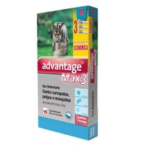 Antipulgas e Carrapatos Elanco Advantage MAX3 para Cães de 4 a 10 Kg - 1 Bisnaga