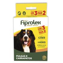 Antipulgas e Carrapatos Fiprolex Ceva Cães 40 Kg - 3 un