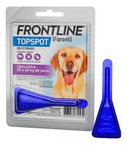 Antipulgas E Carrapatos Frontline Topspot P/ Cães 20 A 40kg Medicamento Remédio Pipeta Aplicável - Boehringer Ingelheim