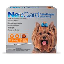 Antipulgas e Carrapatos NexGard 11,3 mg para Cães de 2kg a 4kg - 1 unidade Antipulgas e Carrapatos NexGard 11,3 mg para Cães de 2kg a 4kg - 1 unidade