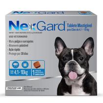 Antipulgas e Carrapatos NexGard 28,3 mg para Cães de 4,1 a 10kg