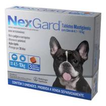 Antipulgas e Carrapatos Nexgard 28,3mg Cães 4,1 a 10 Kg - c/ 3 Tabletes