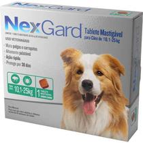 Antipulgas e Carrapatos Nexgard 68 mg para Cães de 10,1 a 25 kg - 1 Tablete Antipulgas e Carrapatos Nexgard 68 mg para Cães de 10,1 a 25 kg - 1 Tablete