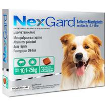 Antipulgas E Carrapatos Nexgard 68 Mg Para Cães De 10,1 À 25 Kg Com 03 Tabletes