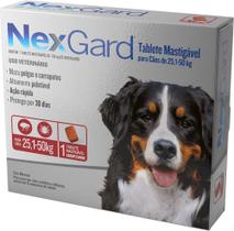 Antipulgas e Carrapatos NexGard 68 mg para Cães de 25,1 a 50 Kg - 1 Tablete