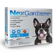 Antipulgas e Carrapatos Nexgard M 4 a 10 kg-3 comprimidos