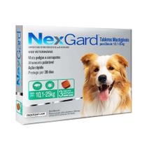 Antipulgas E Carrapatos Nexgard Para Cães De 10,1 a 25 Kg Com 03 Tabletes