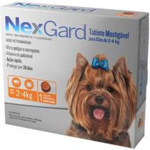 Antipulgas e Carrapatos NexGard para Cães de 2 a 4 kg 1 Tablete Antipulgas e Carrapatos NexGard para Cães de 2 a 4 kg 1 Tablete
