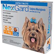 Antipulgas e Carrapatos Nexgard para Cães de 2 a 4Kg 3 tabletes