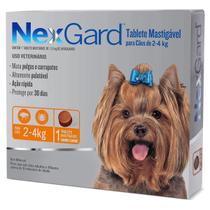 Antipulgas E Carrapatos Nexgard Para Cães De 2 a 4Kg Com 1 Tablete Antipulgas E Carrapatos Nexgard Para Cães De 2 a 4Kg Com 1 Tablete