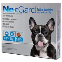 Antipulgas E Carrapatos Nexgard Para Caes De 4 a 10Kg Com 1 Tabletes