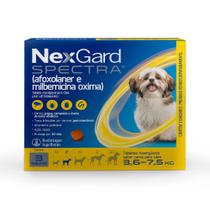 Antipulgas e Carrapatos Nexgard Spectra Cãe 3,6/7,5 kg 3cp