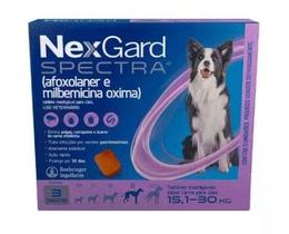 Antipulgas e Carrapatos Nexgard Spectra Cão 15,1/30 kg 3cp Antipulgas e Carrapatos Nexgard Spectra Cão 15,1/30 kg 3cp