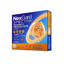 Antipulgas e Carrapatos NexGard Spectra para Cães de 2 a 3,5 Kg - 1 tablete