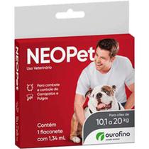 Antipulgas e Carrapatos Ourofino Neopet 1,34 mL para Cães de 10,1 até 20 Kg - OURO FINO