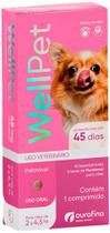 Antipulgas e Carrapatos Ourofino WellPet 45 mg para Cães de 2 Kg a 4,5 Kg