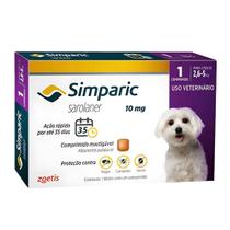 Antipulgas E Carrapatos Simparic 2,6 A 5,0 Kg (10 Mg) 1 Uni Antipulgas E Carrapatos Simparic 2,6 A 5,0 Kg (10 Mg) 1 Uni