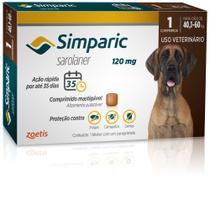 Antipulgas e Carrapatos Simparic para Cães de 40,1 a 60Kg 1 comprimido
