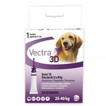 Antipulgas e Carrapatos Vectra 3D 4,7mL para Cães de 25 a 40Kg 1 Pipeta - Ceva