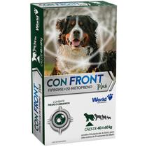 Antipulgas e Carrapatos Word Fipronil Veterinária ConFront Plus 4,02ml para Cães de 40 a 60kg