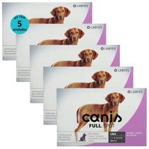 Antipulgas e vermifugo canis fullspot cães de 11 a 25kg 2,50ml kit com 5