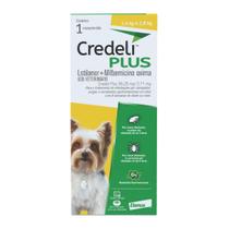 Antipulgas Elanco Credeli Plus para Cães de 1,4kg a 2,8kg 1 Comprimido Mastigável Antipulgas Elanco Credeli Plus para Cães de 1,4kg a 2,8kg 1 Comprimido Mastigável
