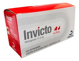 Antipulgas Invicto Para Cães E Gatos 11,4mg COM 20 Blisters 1 Cp