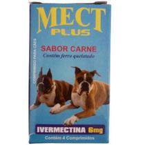 Mect Plus 6 Mg Antipulgas Carrapato Verme Sarna para Cachorro Adulto de 15 à 30Kg - Pet Care