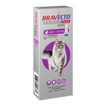 Antipulgas MSD Bravecto Plus Transdermal para Gatos de 6,25kg até 12,5kg - 1 Pipeta - MSD ANIMAL