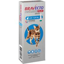 Antipulgas MSD Bravecto Transdermal Plus 250mg para Gatos de 2,8 a 6,25 Kg