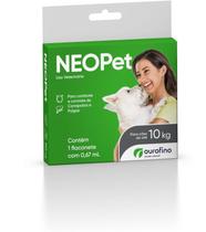 Antipulgas Neopet Cães até 10kg Pipeta 0,67ml - Ourofino