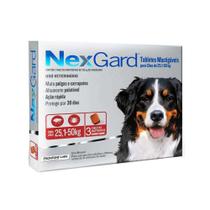 Antipulgas Nexgard Cães 25,1 a 50kg 3 Tabs Proteção Eficaz - Boehringer