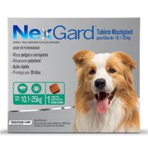 Antipulgas Nexgard Cães de 10,1 à 25 Kg com 1 Comprimidos