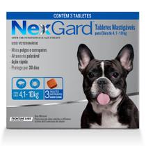 Antipulgas Nexgard Cães de 4 à 10,1 Kg com 3 Comprimidos