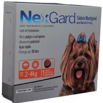 Antipulgas Nexgard Para Cães De 2 À 4Kg