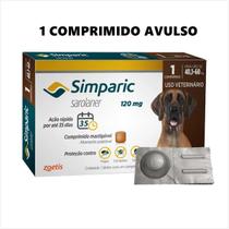 Antipulgas para Cachorros Simparic 1 comprimido 120Mg - 40,1kg a 60kg - Zoetis