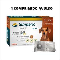 Antipulgas para Cachorros Simparic 1 comprimido 20Mg - 5,1kg a 10kg - Zoetis