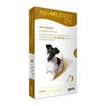 Antipulgas revolution 12% cães de 5,1kg a 10kg - 3 pipetas
