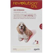 Antipulgas Revolution 12% para Cães de 10,1kg a 20kg - 3 Tubos - Zoetis