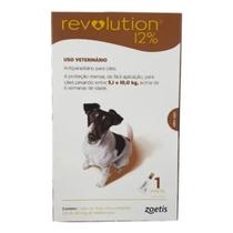 Antipulgas Revolution 12 Para Cães De 5,1 A 10kg Com 1 Pipeta Antipulgas Revolution 12 Para Cães De 5,1 A 10kg Com 1 Pipeta