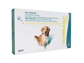 Antipulgas Revolution Cães 20 A 40kg C/3 Pipetas